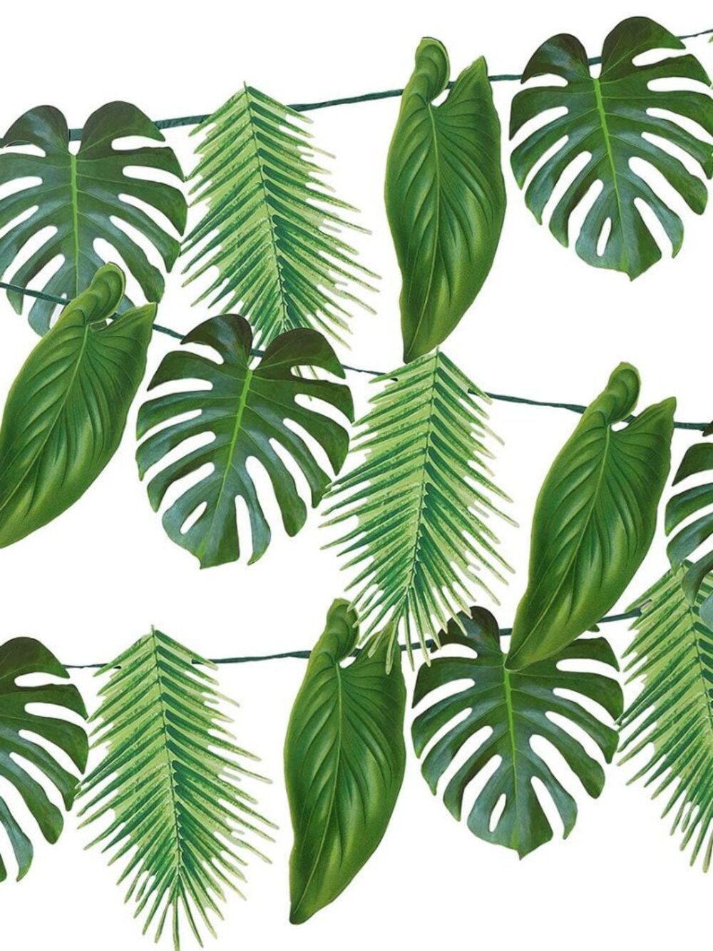 Reusable Tropical Party Decorations Palm Leaves Décor Leaf Hawaiian Theme Party